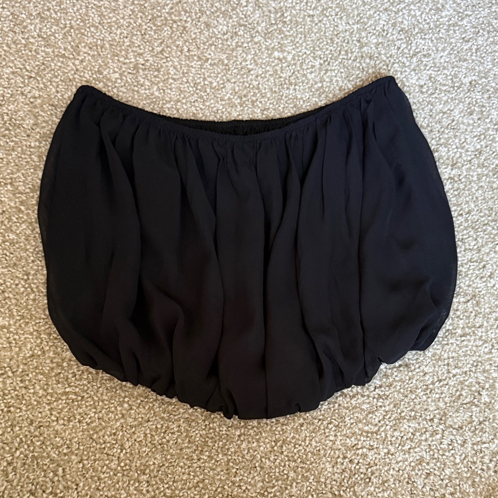 Express Black Women's strapless tank